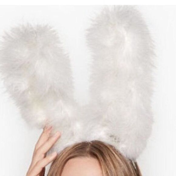 VICTORIA\'S SECRET Bunny Feather Ears NEW White main image 4
